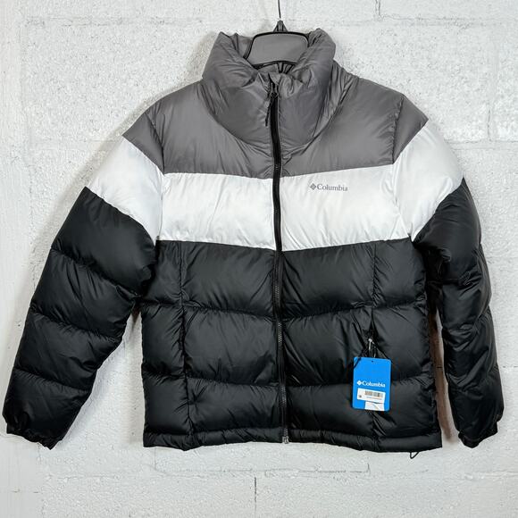 Columbia Women's Puffect colorblock Insulated Jacket black/white Medium $180